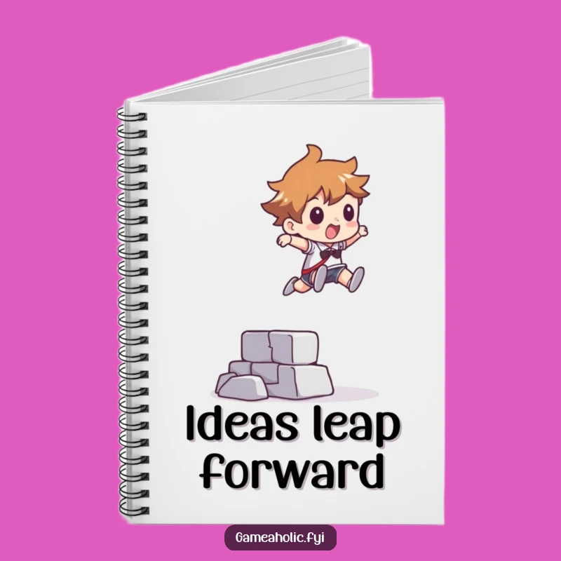 Funny Pixel Obstacle Leap Notebook - Jot Down Victories, Abstract Edition