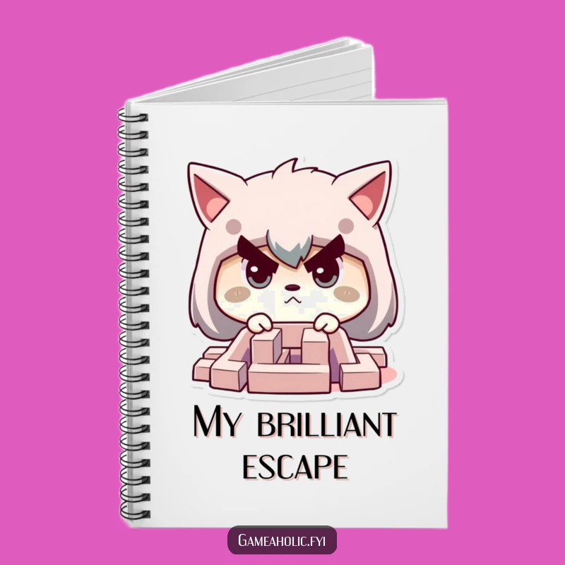 Funny Focus Notebook: Determined Character in Maze, For Your Best Ideas