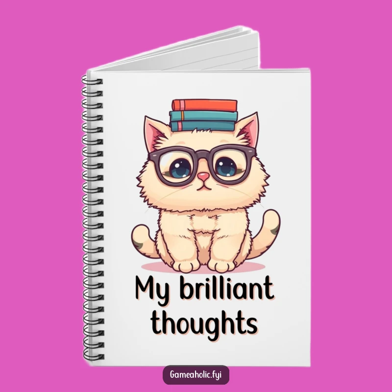 Funny Cat Scholar Notebook: Write Your Thoughts with Feline Wit, Perfect Gift!