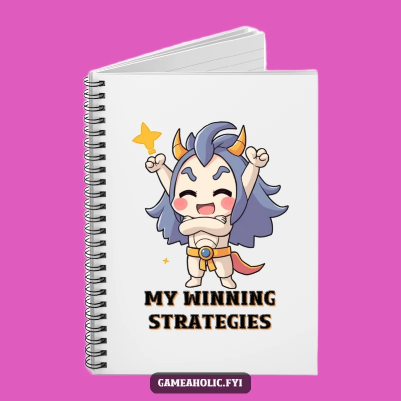 Funny Victory Notebook: Triumphant Character Pose Journal for Game Plans