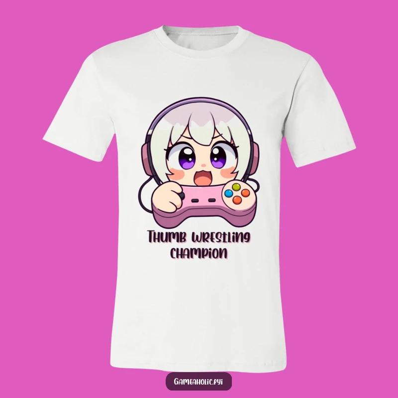 Funny T-Shirt: Frantic Button Mashing Character, Hilarious Gamer Apparel & Funny Gift