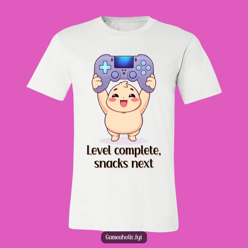 Funny Chubby Gamer T-Shirt: Glorious Controller Victory, Ideal Funny Gift for Gamers!
