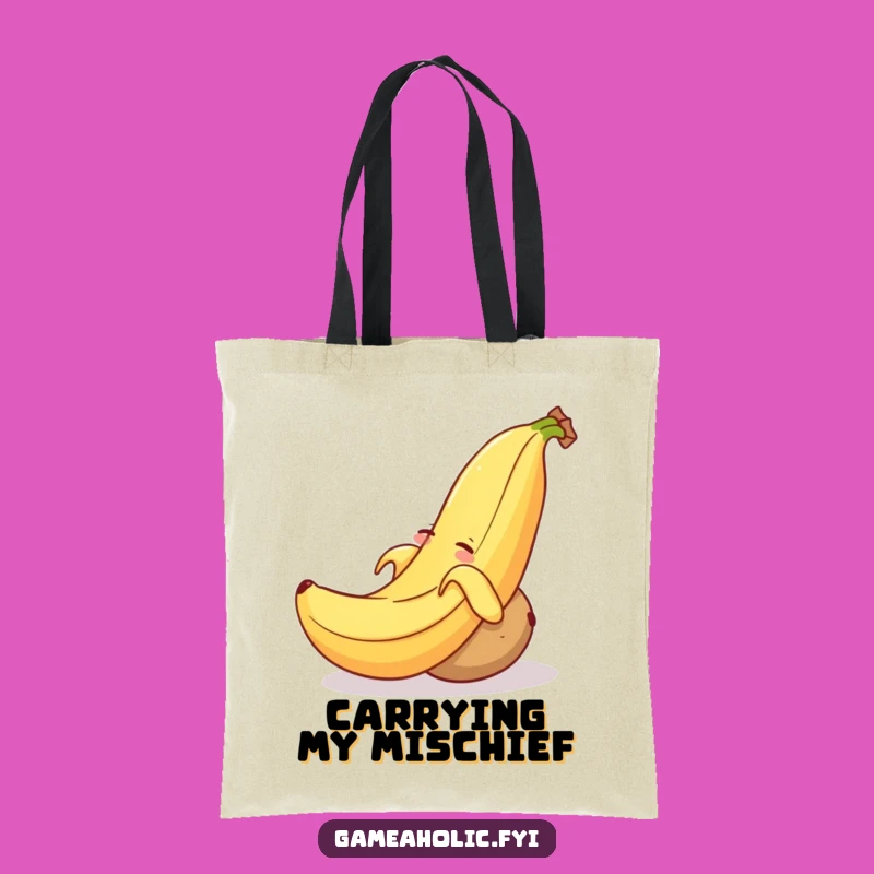 Funny Banana Peel Potato Tote Bag: Carry Your Chuckles, Ideal Funny Gift!