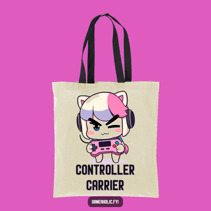 Funny Mischief Gamer Tote Bag: Carry Your Gear with a Sly Wink, Perfect Gift