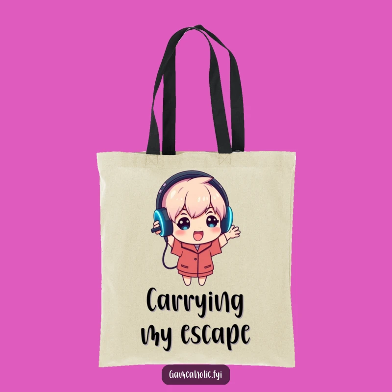 Funny Gamer Headset Tote Bag: Carry Your Audio Gear in Style