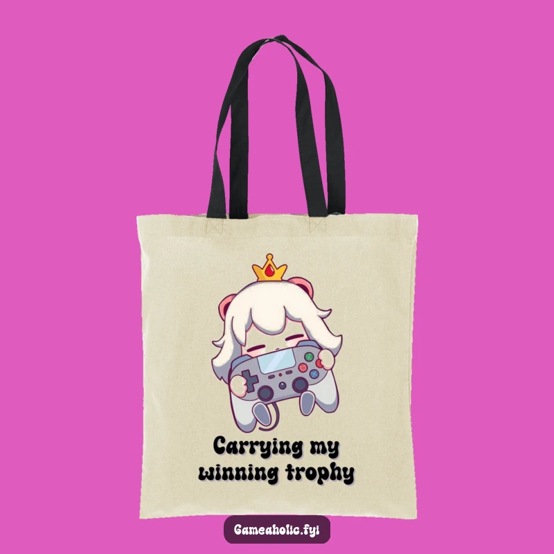 Funny Gamer Tote Bag: Character Controller Hug, Essential Gift for Game Lovers