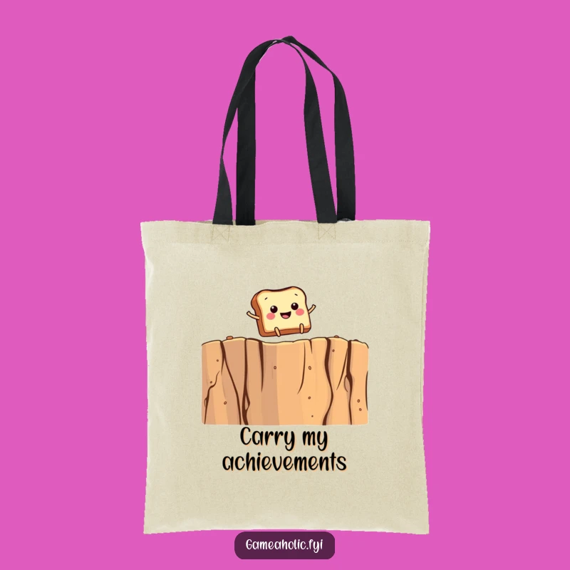 Funny Toast Leap Tote Bag - Quirky Gift for Everyday Carry