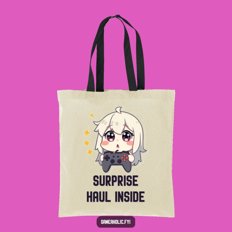 Funny Gamer Tote Bag: Carry Your Reactions in Style